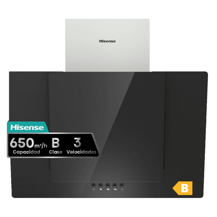 Exaustor de Parede Hisense CH6IN6BXBG 183W 60cm Preto