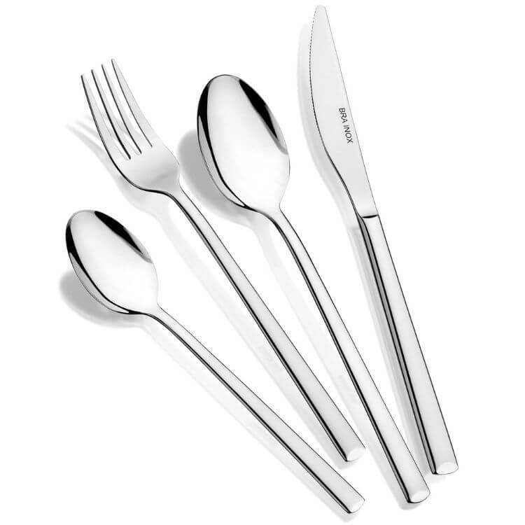 Faqueiro Verona 75 Peças BRA Aço Inoxidável