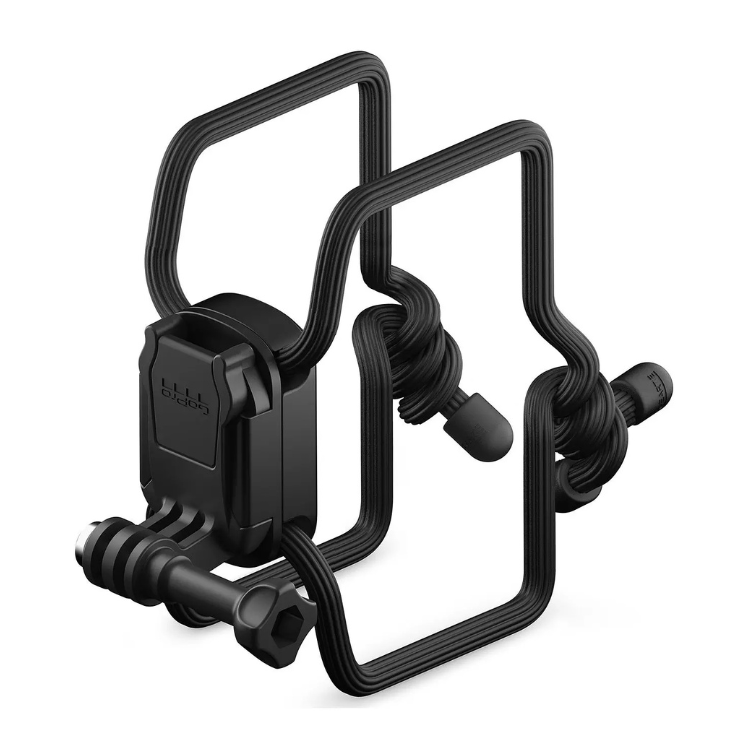 Black GoPro flexible grip mount with adjustable arms.