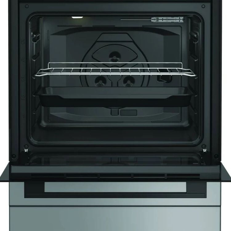 Placa de Gás + Forno Indesit I6G3PMS 73L 7900W 4 Zonas 60cm Inox