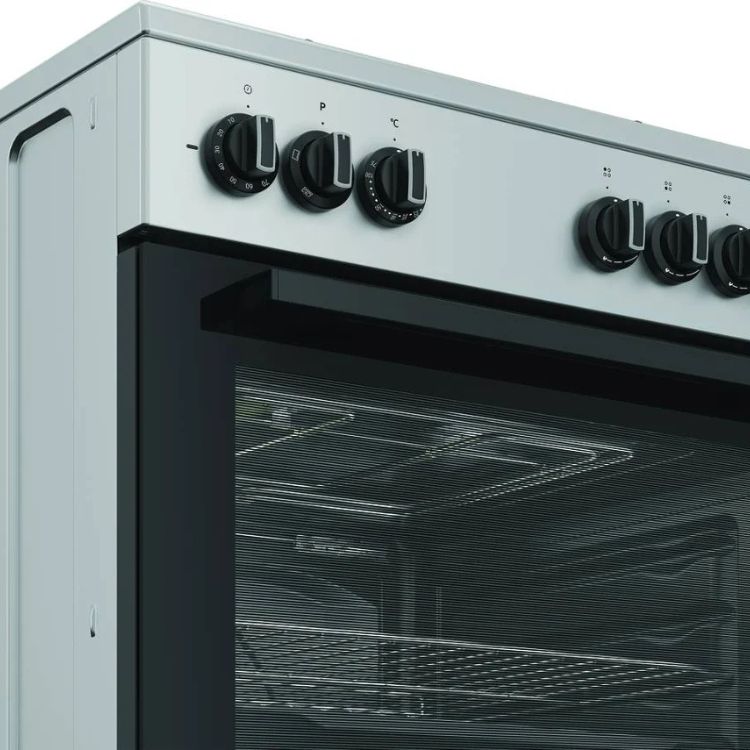 Placa de Gás + Forno Indesit I6G3PMS 73L 7900W 4 Zonas 60cm Inox
