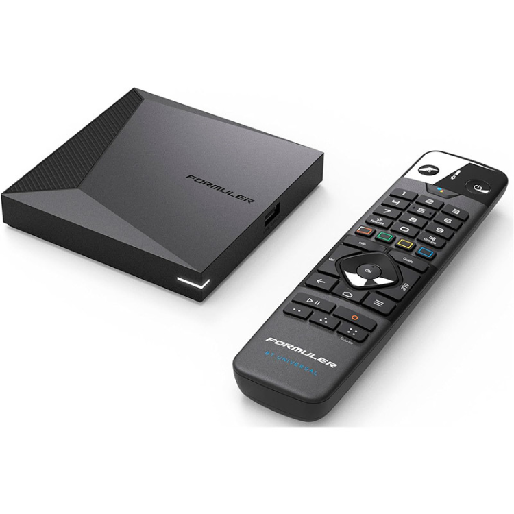 Black Formuler Z11 Pro BT1 MyTV Online 3 4K device and remote control.
