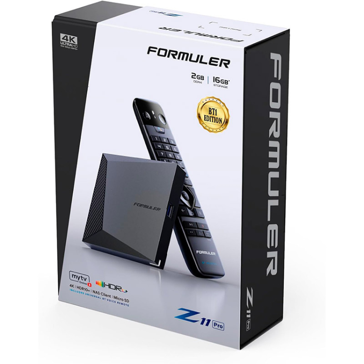 Formuler Z11 Pro BT1 MyTV Online 3 4K box with remote.