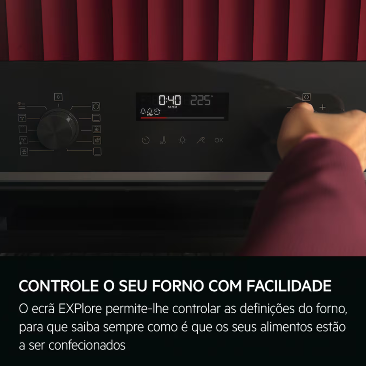 Forno Pirolítico AEG OU5PB41WSB 72L 3490W