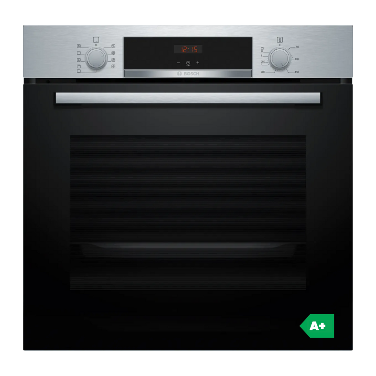 Forno Hidrolítico de Encastre Bosch Serie 4 HBA514ES3, preto e inox, 71L, A+.