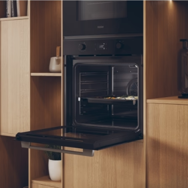 Forno Hidrolítico/Pirolítico de Encastre Haier ID2P5B3YTX 78L Preto