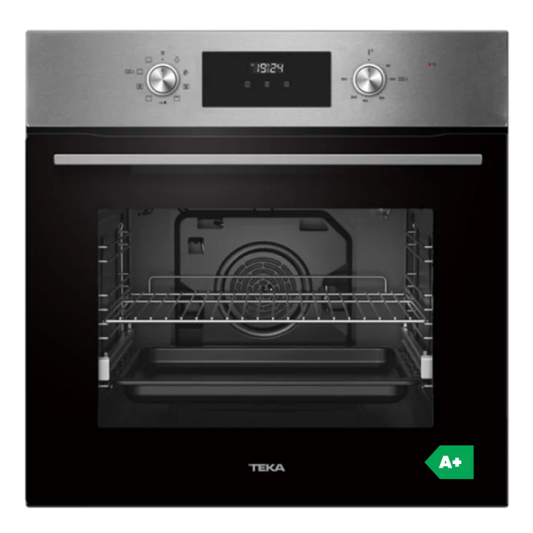Forno encastrar Teka HCB6370, inox, 70L, A+, hidrolítico, visor digital, 3000W.