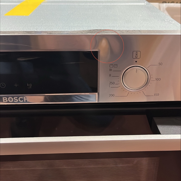 Forno Pirolítico de Encastre Bosch Serie 4 HBA574ES3 71L 3600W Preto - Novo/Ligeiro Dano