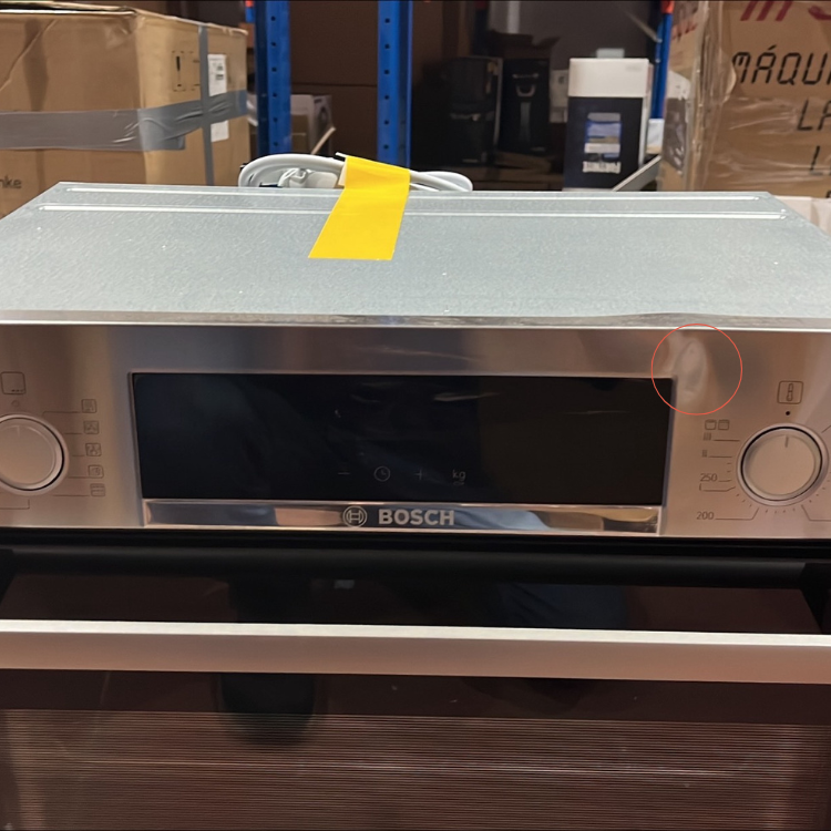 Forno Pirolítico de Encastre Bosch Serie 4 HBA574ES3 71L 3600W Preto - Novo/Ligeiro Dano