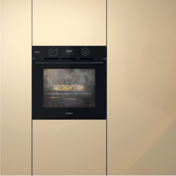 Forno Hidrolítico/Pirolítico de Encastre Whirlpool OMSK58RU1SB 71L 3300W