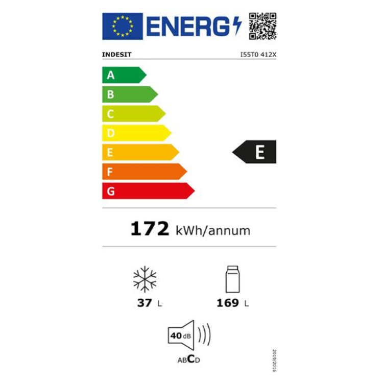 Frigorífico Combinado Indesit I55T0412W 206L Inox