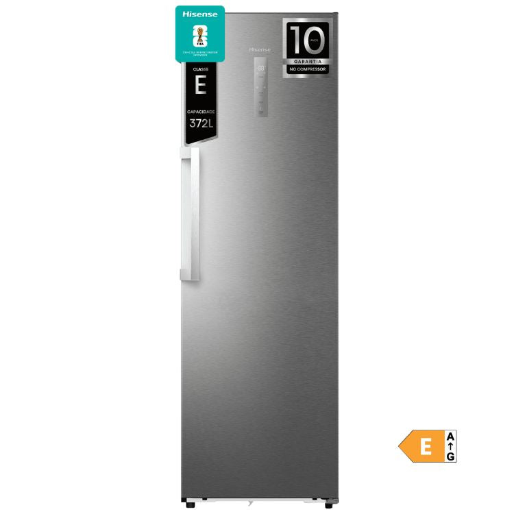 Frigorífico 1 Porta Hisense RL3K370SAIE1 372L Inox