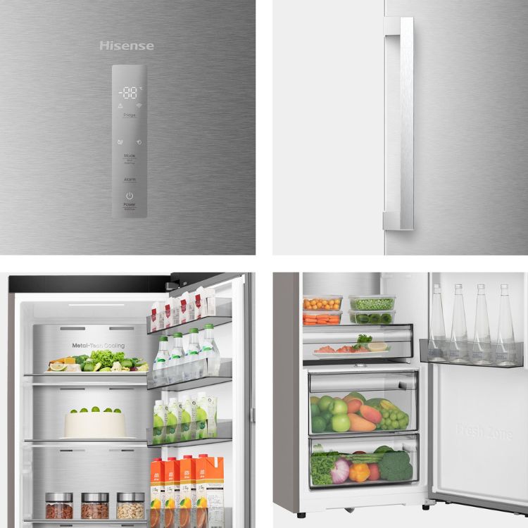 Frigorífico 1 Porta Hisense RL3K370SAIE1 372L Inox