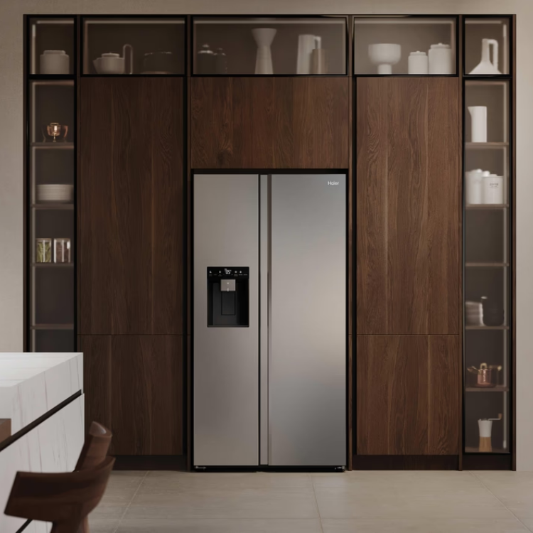 Frigorífico Americano Haier Side by Side HSW79F18CIMM 601L Inox
