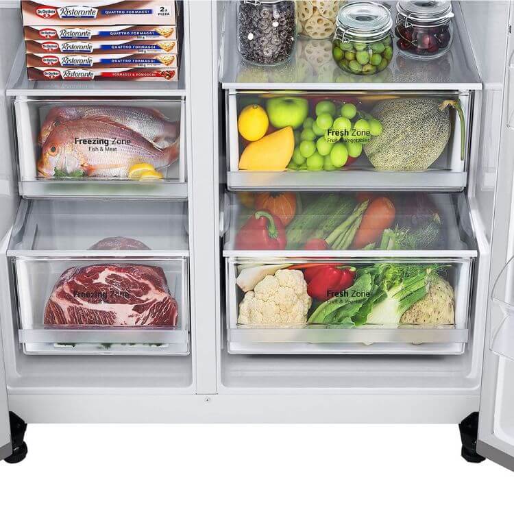 Frigorífico Americano LG GSLV70PZTD 635L