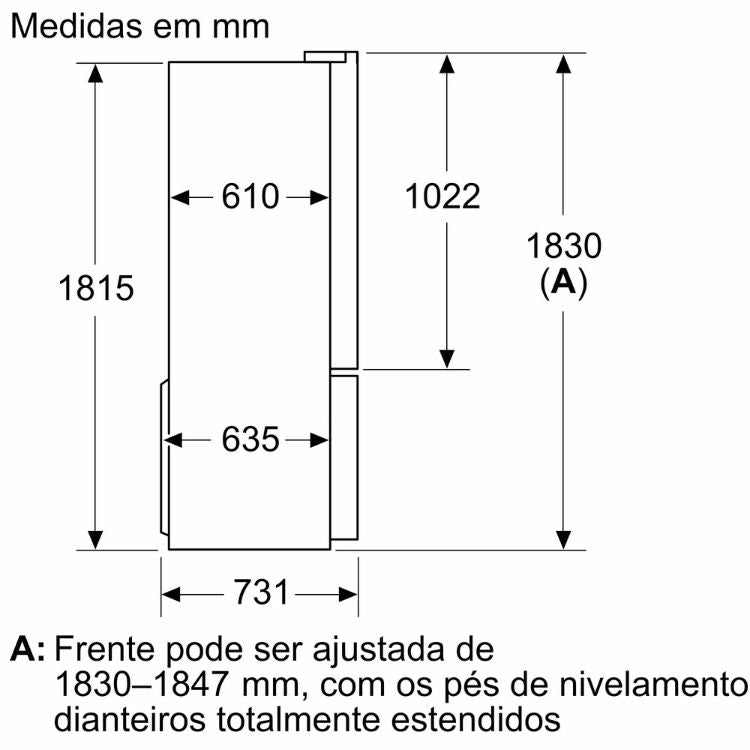Frigorífico Americano Bosch Serie 4 KFN96VPEA 605L Inox