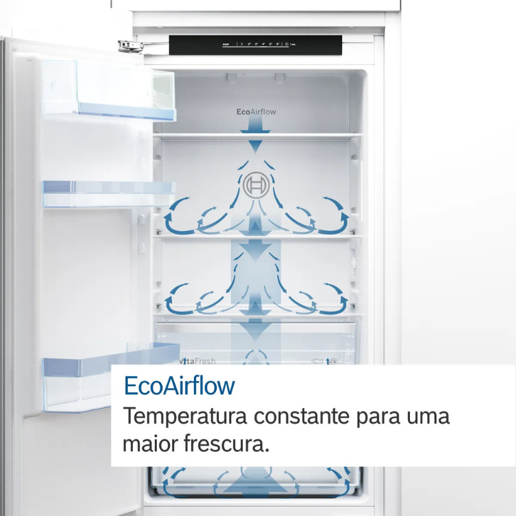 Frigorífico Combinado Encastre Bosch Serie 4 KIV86VSE0 267L Branco