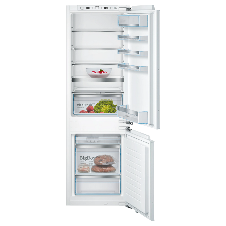 Frigorífico Combinado de Encastre Bosch Serie 6 KIS86AFE0 272L Branco