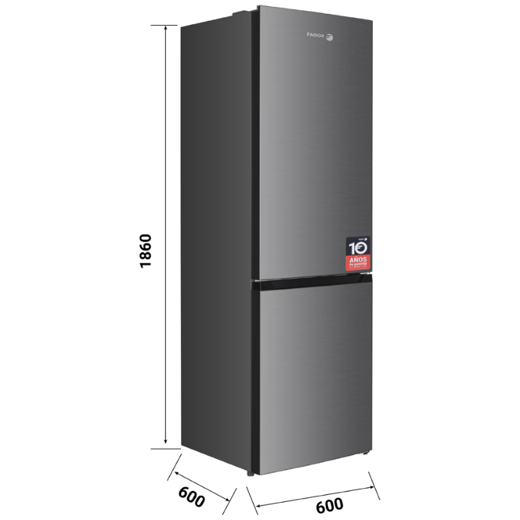 Frigorífico Combinado Fagor 3FFK-6637X 293L