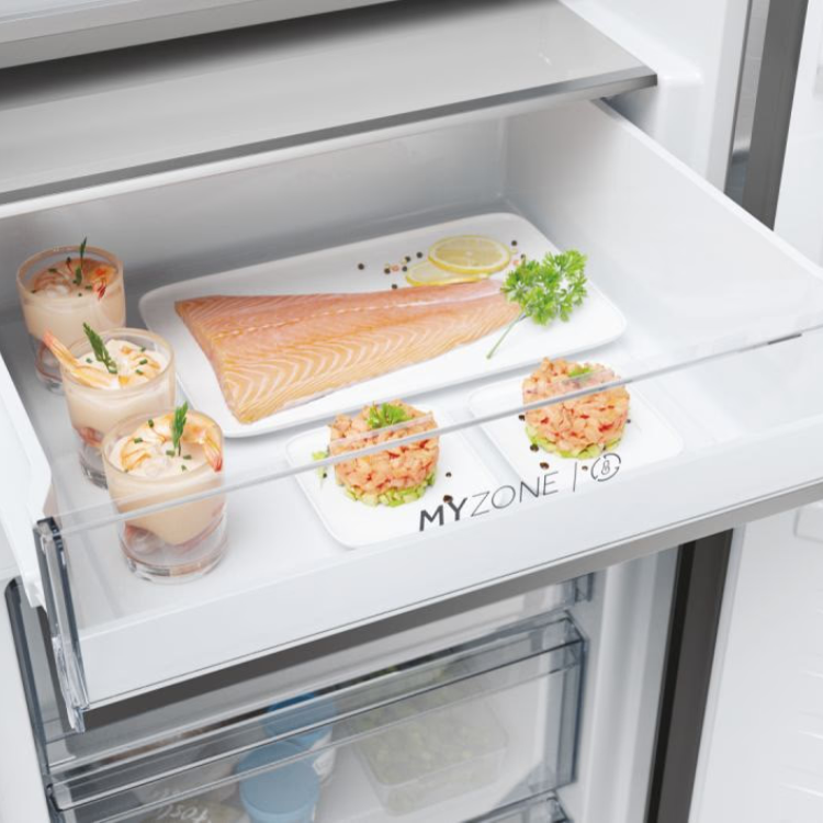 Frigorífico Combinado Haier HDPW5620CNPK 406L Inox