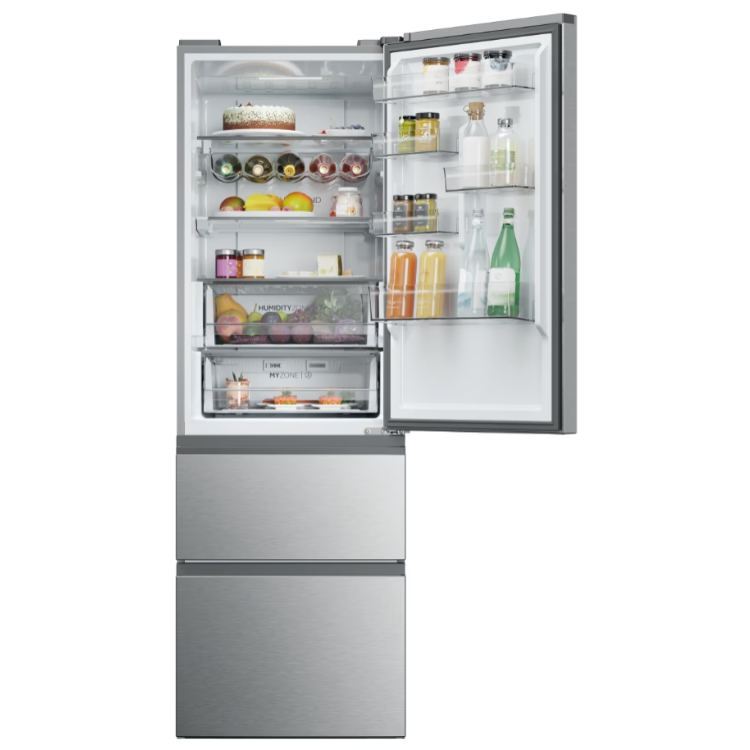 Frigorífico Combinado Haier HTW5618ENMG 360L Inox - Artigo de Exposição