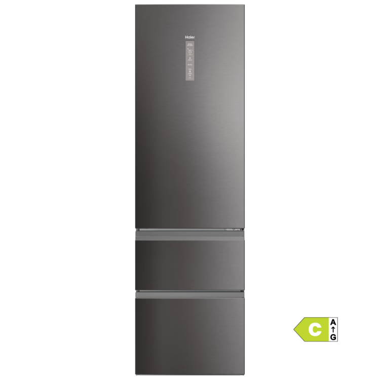 Frigorífico Combinado Haier HTW7620CNMP 414L Inox