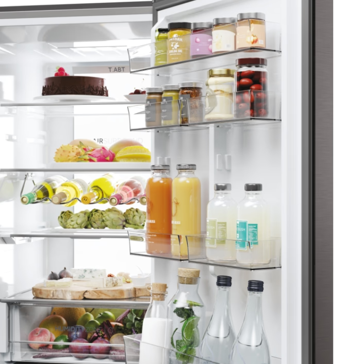 Frigorífico Combinado Haier HTW7620CNMP 414L Inox