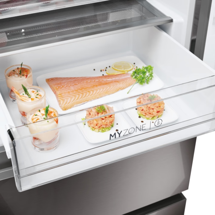 Frigorífico Combinado Haier HTW7620CNMP 414L Inox