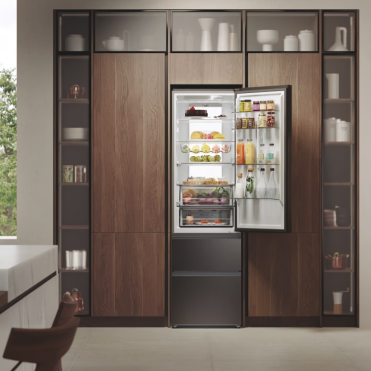 Frigorífico Combinado Haier HTW7620CNMP 414L Inox