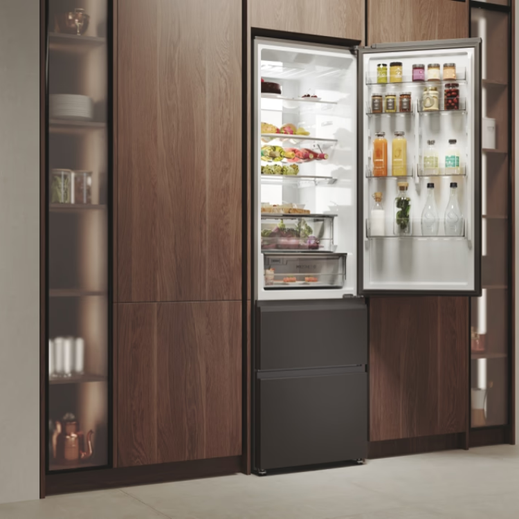 Frigorífico Combinado Haier HTW7620CNMP 414L Inox