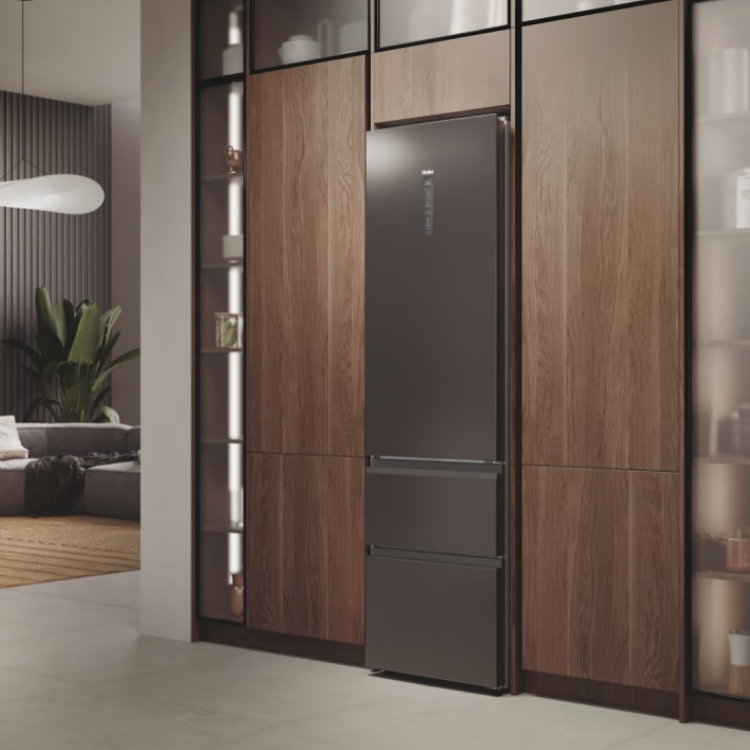 Frigorífico Combinado Haier HTW7620CNMP 414L Inox
