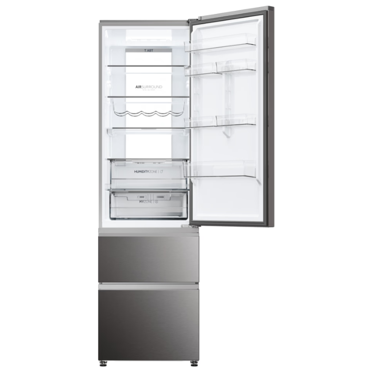 Frigorífico Combinado Haier HTW7620CNMP 414L Inox