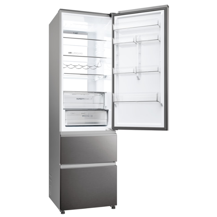 Frigorífico Combinado Haier HTW7620CNMP 414L Inox