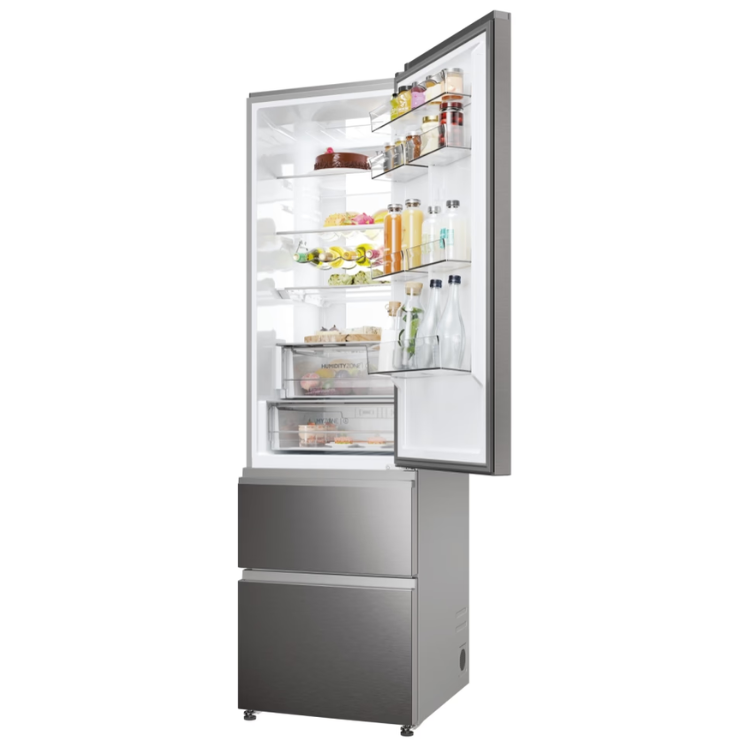 Frigorífico Combinado Haier HTW7620CNMP 414L Inox