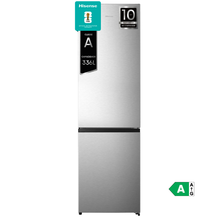 Frigorífico Combinado Hisense RB440N4ACA 336L Inox