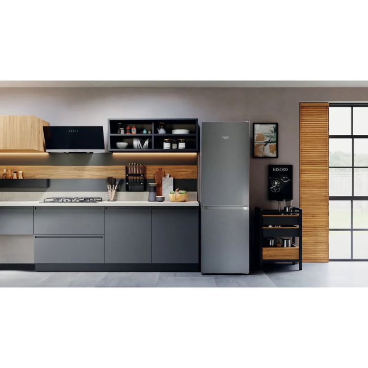 Frigorífico Combinado Hotpoint HAFC8TIA22SX 335L Inox