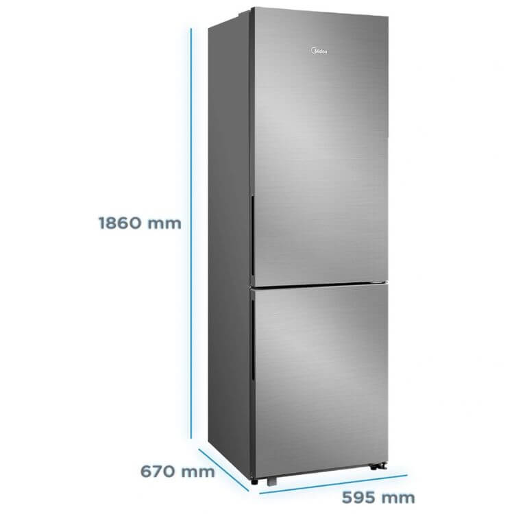Frigorífico Combinado Midea MDRB548MME46 401L Inox