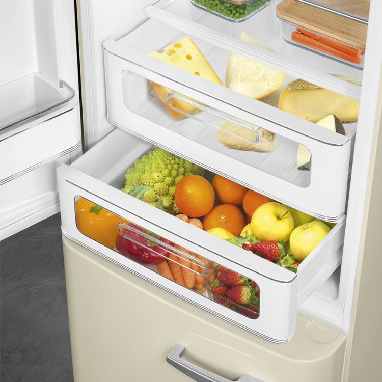 Frigorífico Combinado Smeg Anni 50 FAB32LCR6 331L Creme