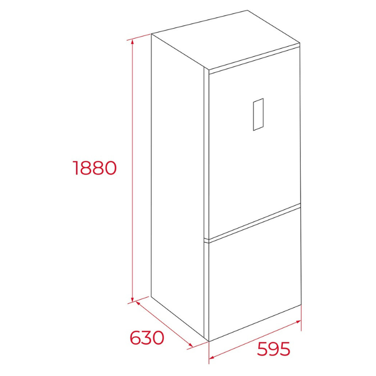 Frigorífico Combinado Teka NFL355SS 310L Inox