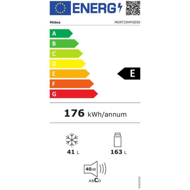 Frigorífico 2 Portas c/ Congelador Midea MDRT294FGE50 204L