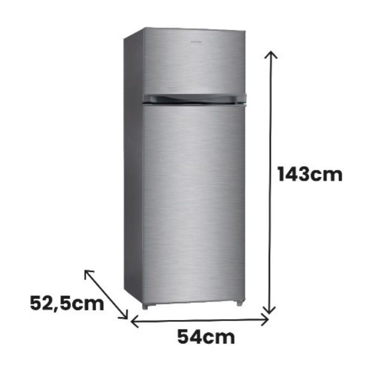 Frigorífico 2 Portas Infiniton FG-249D14XEA 204L Inox