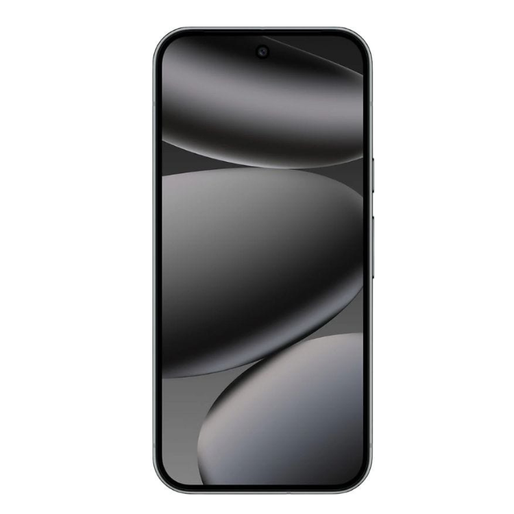 Google Pixel 10 Pro, smartphone preto obsidiano com ecrã de 6.3 polegadas e bordos finos.