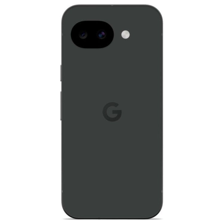 Google Pixel 10a 5G preto, 8GB/256GB, câmara dupla e flash LED.
