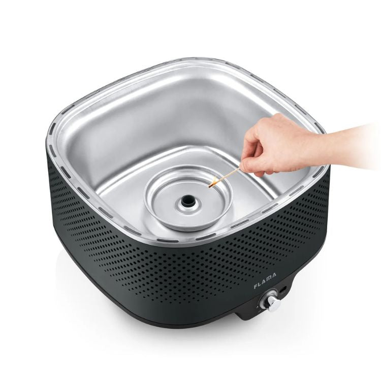 Grelhador a Carvão Flama Mastergrill EVO 4011FL 2000W Preto