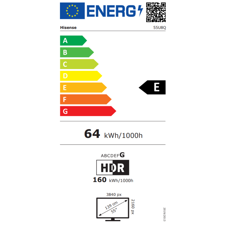 Televisão Hisense U8Q (2025) Smart TV 4K Mini-LED 55"