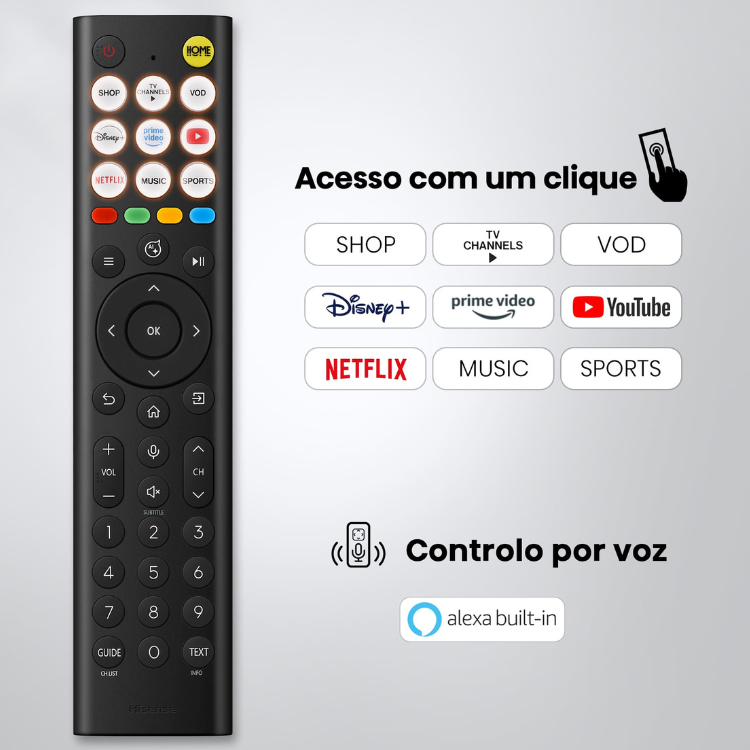 Televisão Hisense E7S (2026) Smart TV 4K QLED 65"