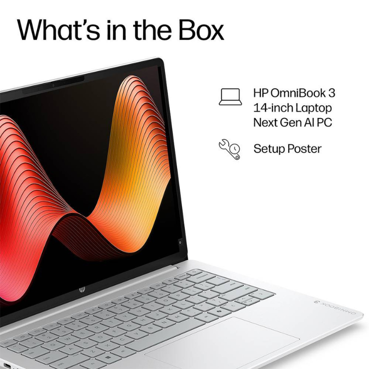 Portátil HP OmniBook 3 14-hy0008npx 14" R5 8GB/512GB Prateado s/ Sistema Operativo