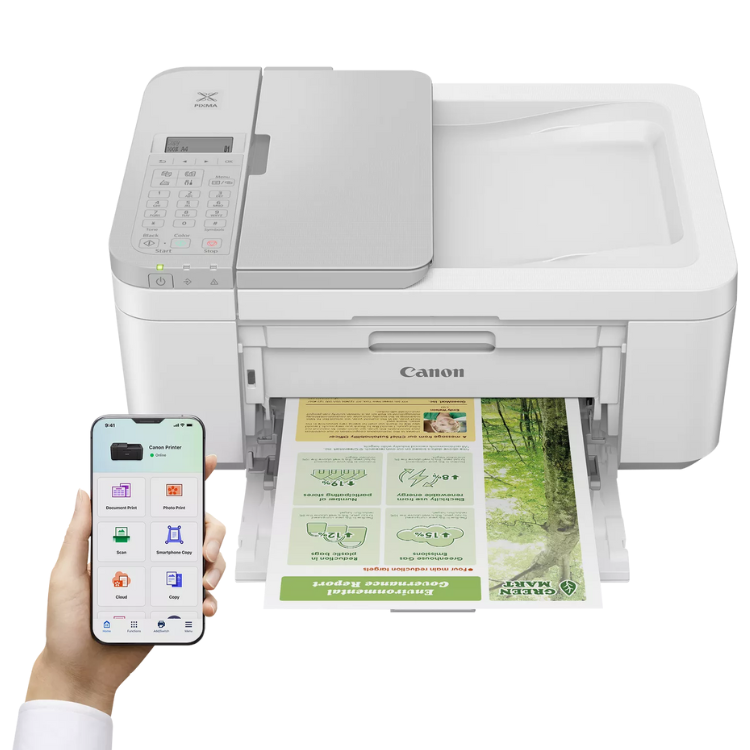 Impressora Multifunções Canon Pixma TR4756i Jato Tinta Cores Wi-Fi Duplex
