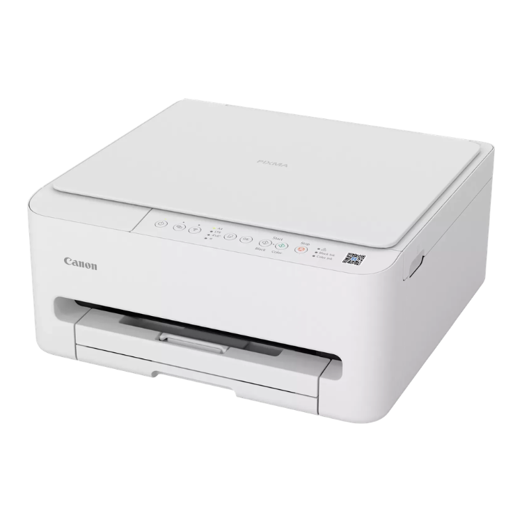 Canon Pixma TS4150i white inkjet multifunction printer.