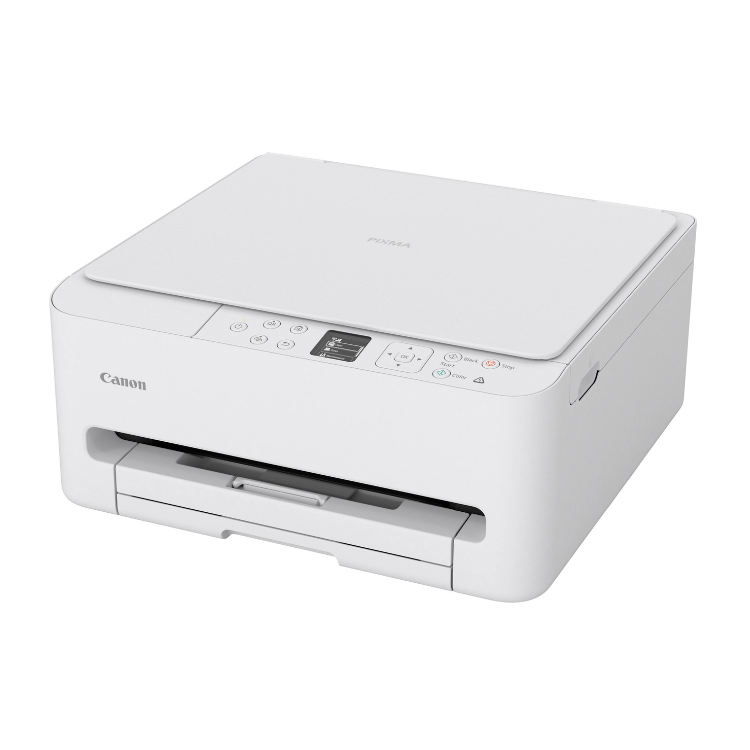 Canon PIXMA TS6550i white inkjet multifunction printer.